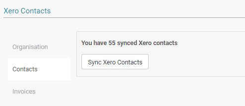 Sync Xero contacts